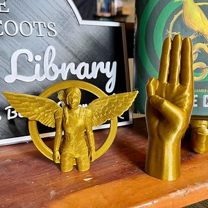 Mockingjay and Three-finger Salute Sign of Rebellion Bookshelf Decor - HG BOSAS SOTR Inspired 3D Printed Bookish Decor - Etsy