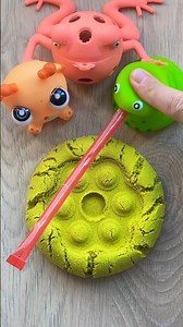 Kinetic Sand Popit Fidget! ⭐️⭐️⭐️ #satisfying #squishy #kineticsand #labubu #popit #asmr #shorts