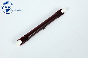 [Hot Item] Fast Medium Wave Twin Tube Ceramic Reflector Infrared Heater One Head Wire Industrial Oven Use Twin IR Heating Tube Lamps