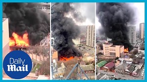 Russian FSB building explodes into flames from detonated ammo - The Global Herald