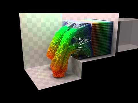 Blender Molecular script: Pasta machine