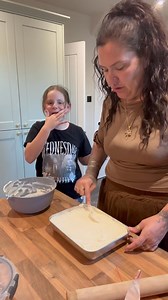 9K views · 160 reactions | Cheese cake made by me and Rox 殺 you can see the difference between her and Ruby, Ruby is so chill- Roxy not so much 臘‍♀️ #momanddaughterduo #momof2 #fyp | Margo Heath | Facebook