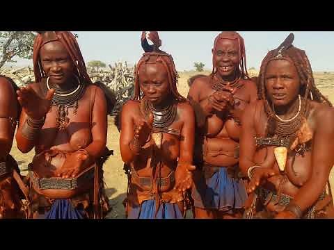 Dances of women of the tribe Himba in Namibia.