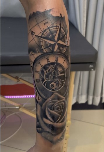 Stunning Clock Tattoo Sleeve Ideas for Your Forearm