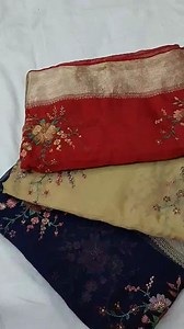 4.7K views · 309 reactions | Pure Orgenza with Kashmiri Embroidary | DREAM HOME COLLECTION | Facebook