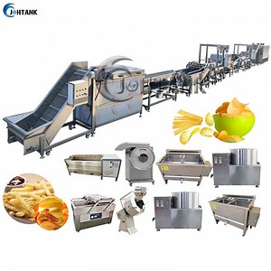 [Hot Item] Fully Automatic Industrial Frozen French Fries Production Line Cassava Fresh Finger Potato Chips Making Machine Price