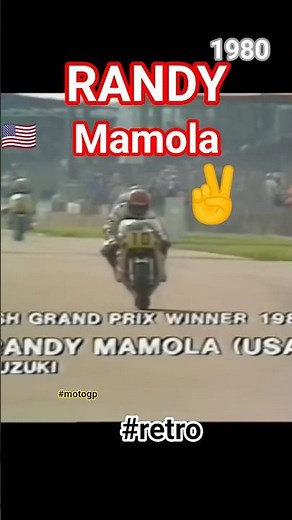 #motogp RANDY🇺🇸 one hand 1980 #grandprix