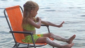 Little Girl Applying Sunscreen Lotion On Stock Footage Video (100% Royalty-free) 5259083 | Shutterstock