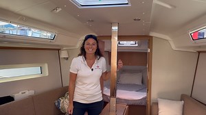 Step onboard the  헦혂헻 헢헱혆혀혀헲혆 ퟯퟱퟬ with Catherine Guiader from Jeanneau as she gives you a sneak peek ahead of the Annapolis Sailboat Show. ⚓⛵ | Jeanneau America | Facebook