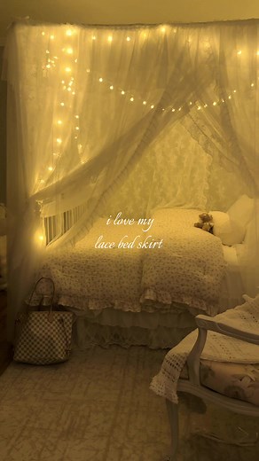 anything lace >> #canopy #canopybed #princessroom #lace #vintage | Canopy Bed Curtains