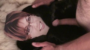 Playing with Kate Silverton in fur