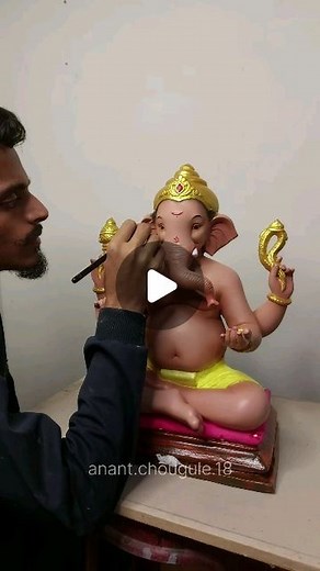 Anant Chougule on Instagram: "Ganpati bappa morya🌺 Size - 18 inch Material -fiber Contact - 7769964703 #ganpati #ganpatibappamorya #ganesha #sculptures #sculptureartist #sculpture_gallery #sculptor #scuplturepainting #scupltureart #sculpturestudio #scuplture #ganpatipainting #artoninstagram #art #artwork #artgallery #reelvideo #reels #reelsinstagram #reel #reelviral #explorepage #explorer #explore #reelviral #indianart #indiankalakarr"