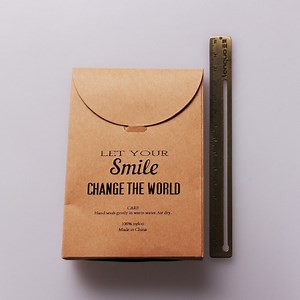 [Hot Item] Sinicline Wholesale Kraft Paper Printing Logo Gift Card Envelope