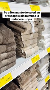4.3K views · 21 reactions | Pe câte nuanțe de culori au prosoapele din bumbac la reducere…Jysk! #cumparaturi #jysk #prosoape #baie #pret #reduceri #oferta | Aventurile omului simplu | Facebook