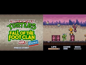 TMNT: Fall of the Foot Clan DX (OpenBor) PC - Walkthrough (Demo 1 lvl)