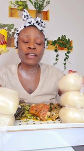 45K views · 534 reactions | Cassava fufu and oiless okro soup for breakfast? | Blend With Bright | Facebook