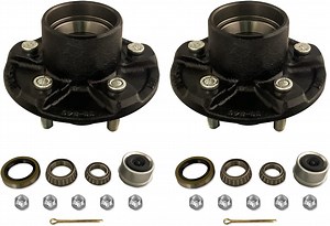 [Hot Item] Trailer Hub Kit 5 Bolt 4.5, 3500 lb Trailer Axle - Trailer Replacement Hub,Trailer Idler Hub,Trailer Hubs