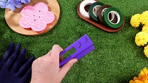 WILLBOND Floral Arrangement Kit, Valentine Rose Thorn Stripper Tool Garden Pruning Shears Scissors Rose Thorn Remover Pruner Trimmer Gloves Tapes Florist Garden Tool Gift Kit for Women(Purple)