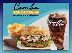 Corner Bakery Cafe: Free Sandwich Combo for Administrative Professionals (April 22nd)