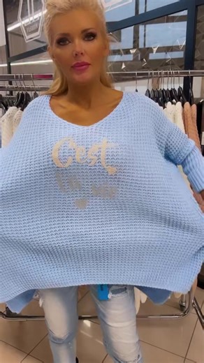 Sweter oversize C’est 🩵 | Luissa