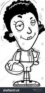 Cartoon Illustration Black Woman Rugby Player Stock Vector (Royalty Free) 1073757362 | Shutterstock