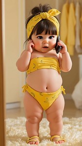 1.7M views · 25K reactions | Mama’s always waiting for your call  Just ask this baby  #baby #fyp #cute #funnybabyvideos #cutebaby #love #babygirl #babytalk #summer #beach | Zaya Quinn | Facebook