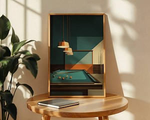 Minimalist Pool Table Poster - Mid Century Billiards Wall Art - Retro Game Room Decor - Pool Hall Illustration - Man Cave Gift Bar Print - Etsy Australia