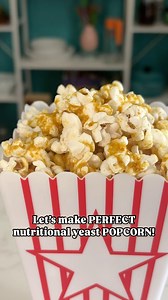Nutritional yeast popcorn is nothing new, but it’s so hard to get the nooch to stick. Here are my secrets!⁠ ⁠ 🍿 INGREDIENTS ⁠ ½ cup popcorn kernels popped using your preferred method⁠ ½ teaspoon salt⁠ ¼ cup nutritional yeast flakes⁠ 3 tablespoons melted vegan butter or coconut oil⁠ ⁠ ❶ Pop the popcorn using your preferred method.⁠ ❷ Meanwhile, grind the salt and nooch into a powder in the blender.⁠ ❸ Drizzle the vegan butter onto the popcorn, shake on the nooch mixture, then shake until the pop