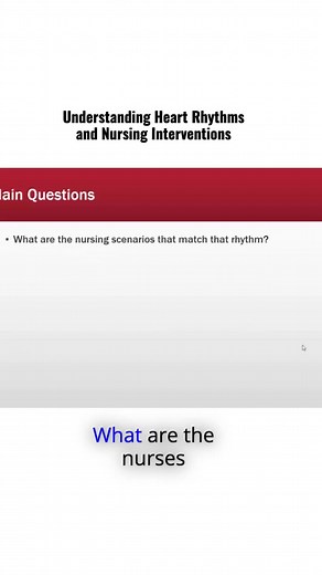 Understanding Heart Rhythms & interventions #ekg #ecgs #nclex #nursesoftiktok #nursingstudent #nurses #nclextopics #medical | Choosing Nursing