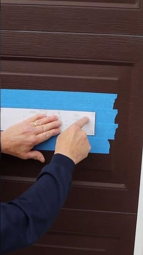 Installation of a mail slot in your garage door. #diy #garagedooropener #glassgaragedoor #tools