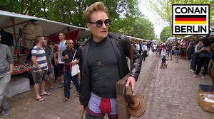 Best of #CONAN 2016: Conan stocks up on Amish sex toys and deer hooves at a German flea market. #ConanBerlin | Team Coco