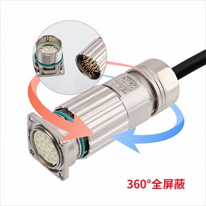 [Hot Item] Industrial M23 M623 Crimp Metal Signal Plug Socket Circular Connector