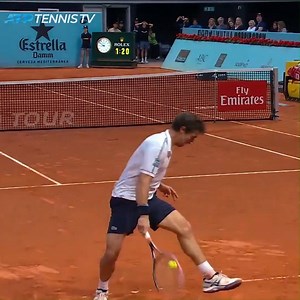 God Mode: Activated 👑 Pablo Cuevas is no stranger to a trickshot... | Tennis TV
