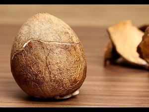 Challenge || Easiest way to Remove Coconut Flesh From Shell