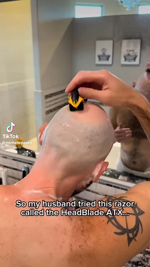 ATX razor for a smooth shave every time! #headblade #headblader #headshaver #bald #shaver #razor | HeadBlade