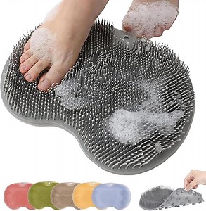 Rufenpurify Silicone Shower Foot Scrubber Mat, Solespa – Hands-Free Silicone Foot Scrubber Mat, for Clean Men and Women with Suction Cup - Walmart.com