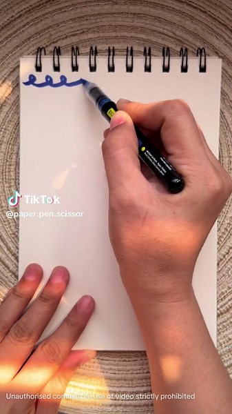 Blue Color Notebook Border Design Idea! #notebookborderidea #notebookdesign #drawing #notesdesign #notes