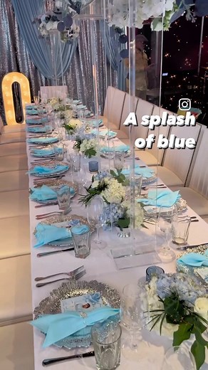 Add a splash of color to your table 💦 Nationwide linen delivery. | Connie Duglin Linen Rental