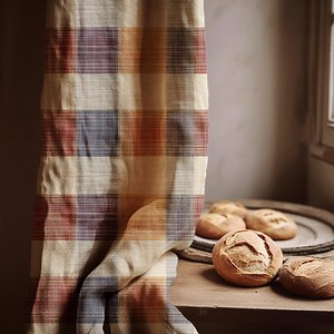 Plaid Linen Curtain Panel: Colorful Checkered Window Drape (single Panel) - Etsy
