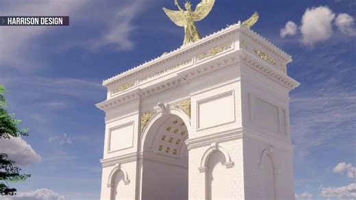New renderings released for President Trump’s controversial 250-foot arch