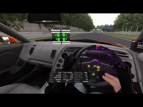 Virtual Desktop Beta update added passthrough colour masking, so I created a mixed reality sim racing setup :)