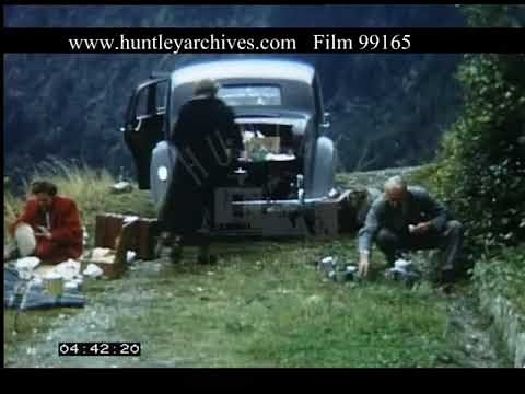 Roadside Picnic In France, 1950s - Film 99165