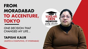 Tapishi Kaur (Maths & Computing, IIT Hyderabad) | From Moradabad to IIT – Now to lead innovations at Accenture Tokyo 🔰 #IIT #IITJEE #IITHyderabad #Hyderabad #engineering #bestcoaching #moradabad #SuccessStory #ScholarsDen | Scholars Den
