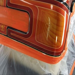 @smithconcepts - SeALinG up this jailbar pickup roof jobber with its next rounds of shiney stuff⚡️ this one covered in our new signiture series @painthuffermetalflake soon to be released #goldenale #process @wooodygramm 👊 #smithconcepts @smith_concepts_shop #teampainthuffer⚡️ | Painthuffer