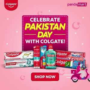 Our pledge is to provide the best oral health care solutions for stronger and brighter smiles. Shop Colgate products during the Pakistan Day Sale through Pandamart to get discounts and quick delivery! 🇵🇰 Order now: https://bit.ly/34lkPBr #ColgatePakistan #SmileOn #Pandamart #PakistanDay | Colgate Pakistan