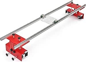 Router Sled for Woodworking - 60 Inch Router Sled for Flattening Slabs - Slab Guide Jig with Locking Function, Portable and Adjustable