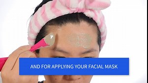 Face Mask Brush Applicator, Double-Ended Silicone Mask Beauty Tool, Soft Silicone Facial Mud Mask Brush