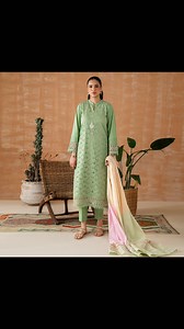 2.3K views · 37 reactions | Immerse yourself in the artistry of chikankari embroidery, adorning the front and sleeves, embellished with lace work. Paired flawlessly with a banarasi dupatta and matching cambric trouser. Price: PKR 9,995/- 3Pc | Stitched Summer pret’24 Available in-stores and online #declare #declarepakistan #declareonline #summer #stitched #readytowear #summer24 #pretcollection | Declare | Facebook