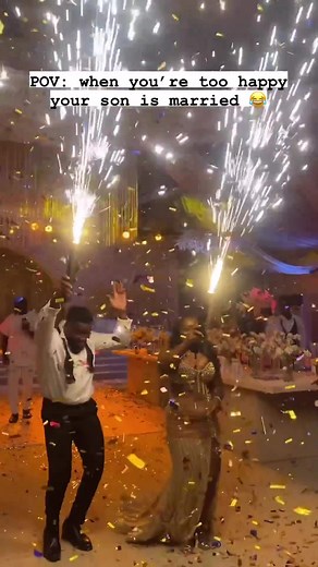 Excited Daddy at Bride Bolaak's Wedding Afterparty