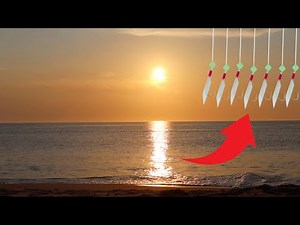 Outer banks light tackle surf fishing adventure | Beach Fishing OBX catching bait fish on Sabiki rig